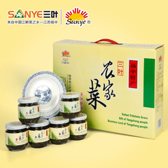 镇江扬中特产三叶咸秧草 腌制下饭菜开胃农家菜礼盒马兰组合